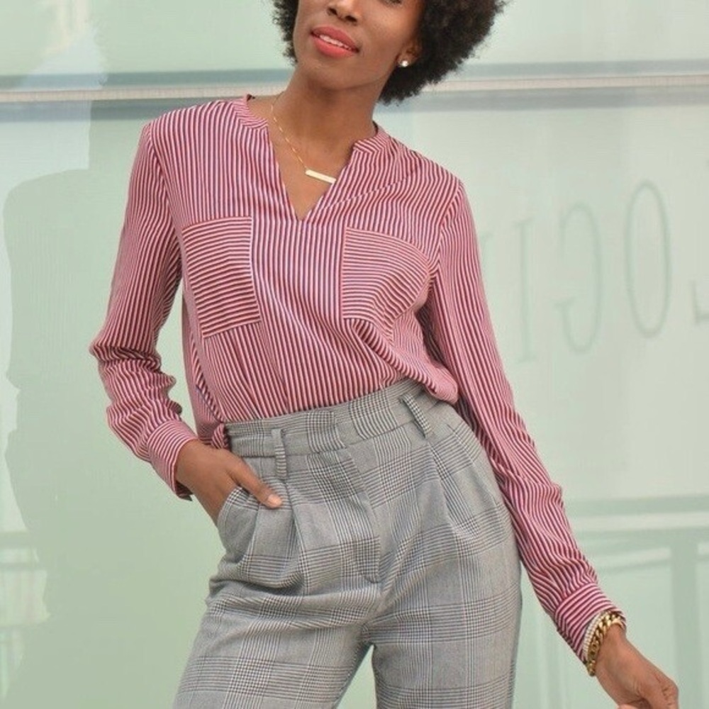 Cabi Franklin Striped Blouse Size‎ Small
